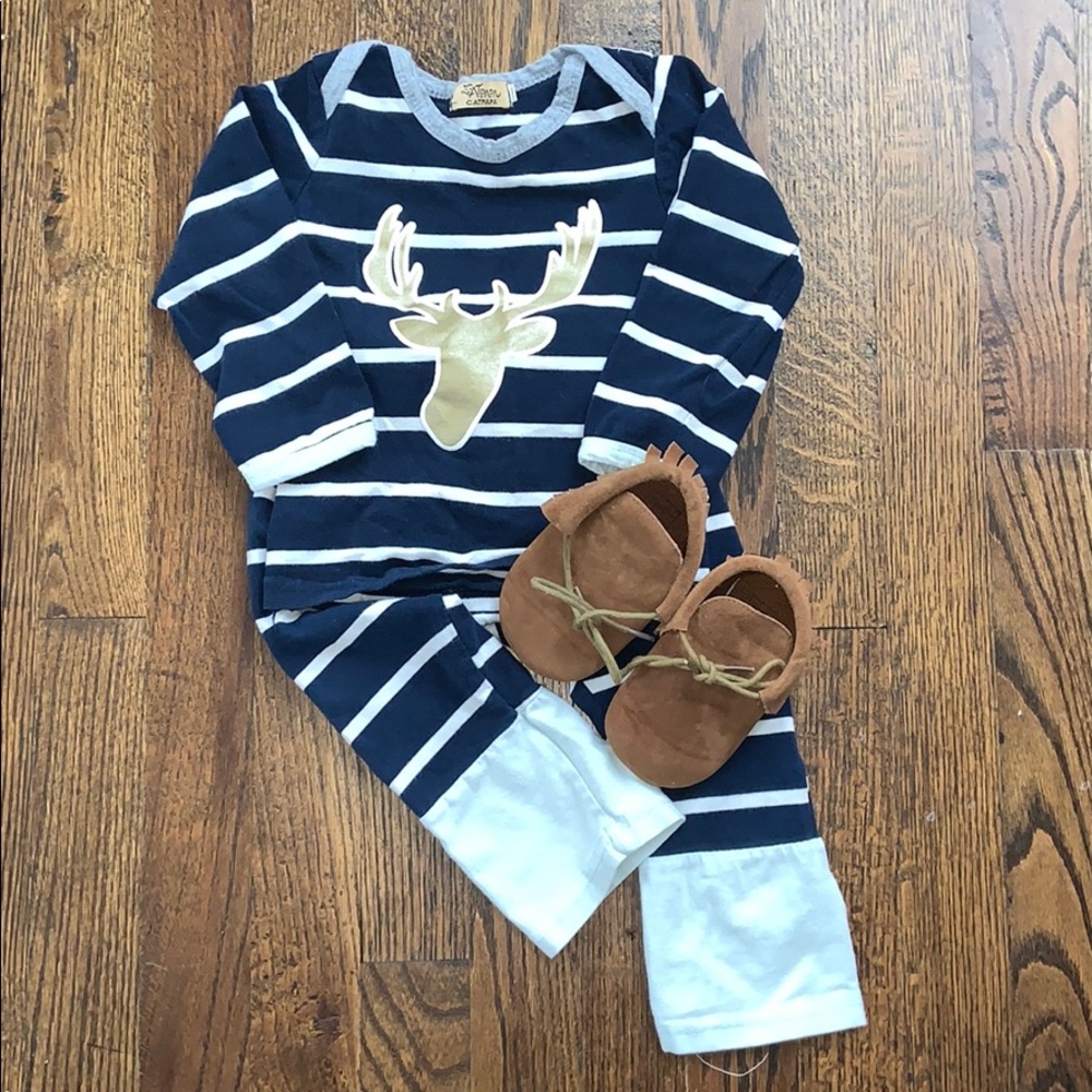 Catpapa Boutique Infant Boy Matching Set